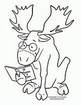 Pre K moose coloring Pages  Clip Art Library sketch template
