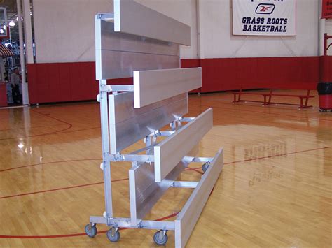 Portable Bleachers | Buy 2 Row 7.5' Deluxe Tip-N-Roll Bleacher at ...