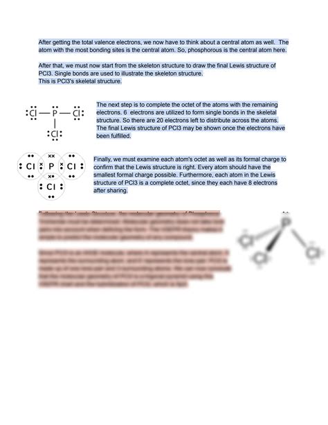 SOLUTION: Identifying molecular geometry of a phosphorus trichloride - Studypool