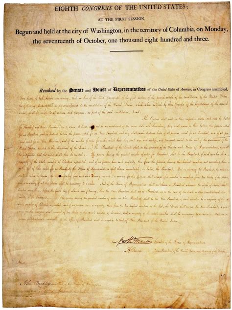 United States Constitution and Citizenship Day: 12th Amendment