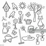 Set Di Molle Vettoriali Disegno Da Colorare  Immagini Stock sketch template