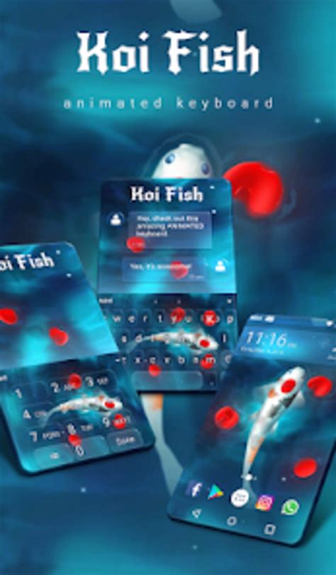 Koi Fish Animated Keyboard L для Android — Скачать