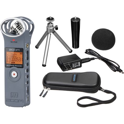 Zoom H1 Audio Recorder and Accessory Kit (Gray) B&H Photo Video