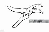 Pruner Pruning Shears Hand Drawn Outline Vector Illustration In Doodle  sketch template