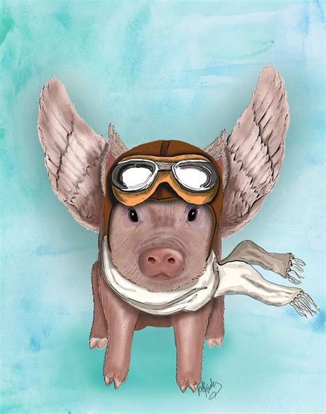 Свинки – 874 photos | VK in 2020 | Pig illustration, Flying pig illustration, Flying pigs art