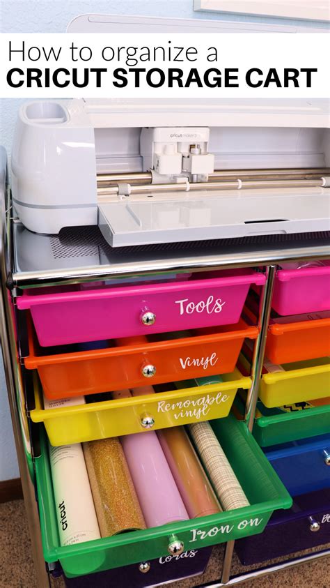 The Best Cricut Storage Cart for organizing your machine and materials - Creative Ramblings