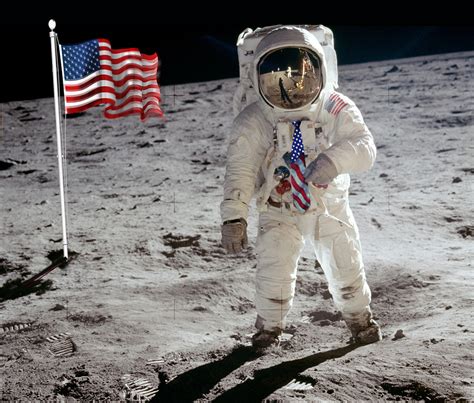 Apollo 11 Buzz Aldrin's American Flag Necktie On The Moon