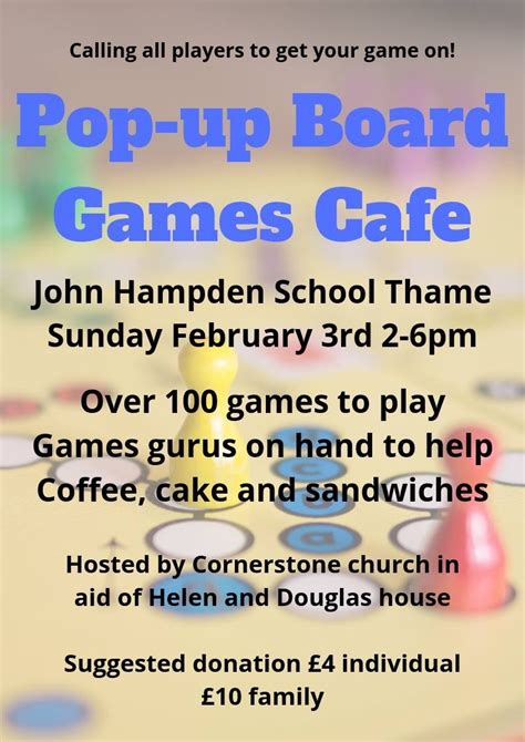 Pop-up Board Games Cafe - Thame Hub Thame Hub