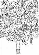 Printable Doodle Coloring Pages sketch template