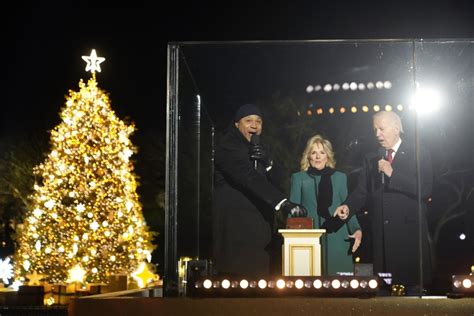 National Christmas Tree blazes to life with Biden lighting - The Columbian