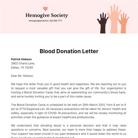 Request Letter Format For Blood Donation Certificate For Iec Code - Infoupdate.org