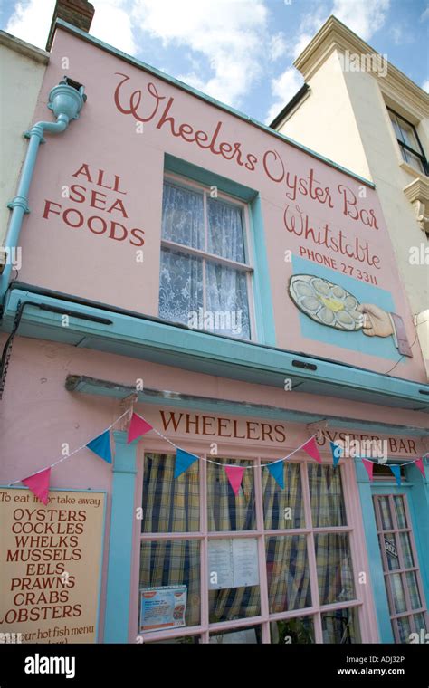 Wheelers Oyster Bar a traditional seafood restaurant in Whitstable Kent England Stock Photo - Alamy