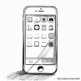 iPhone Coloring Pages  Free & Printable sketch template