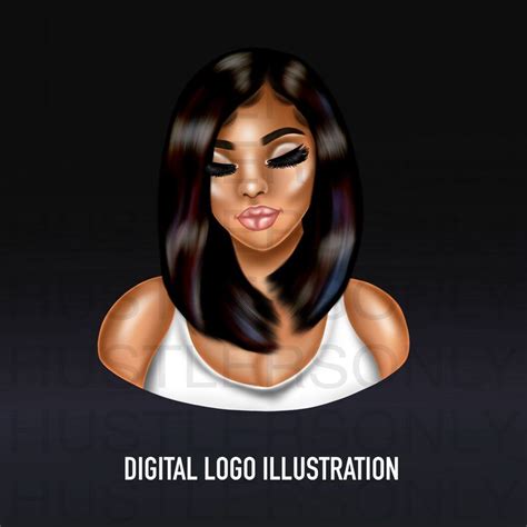 CLIPART Cartoon Illustration Black Hair Bob Girl for - Etsy | Black bob hairstyles, Cartoon ...