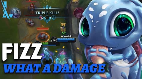 FIZZ MID GAMEPLAY DEAL TONS OF DAMAGE ( BUILD & RUNES ) - League of Legends: Wild Rift - YouTube