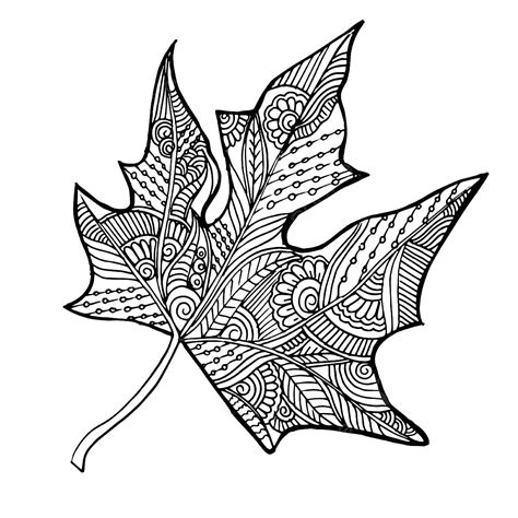 Hand Drawn Black And White Autumn Leaf, Hand, Drawn, Black PNG and Vector with Transparent ...