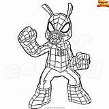 Spider Ham Coloring Pages  Home sketch template