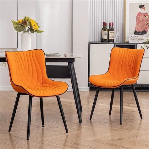 Amazon.com - YOUTASTE Dining Chairs Set of 2 Upholstered Mid Century ...