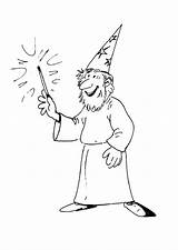 Wizard Coloring Pages sketch template