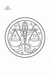 Libra Coloring Pages Zodiac Coloringgarden Adult Printable Tattoo  sketch template