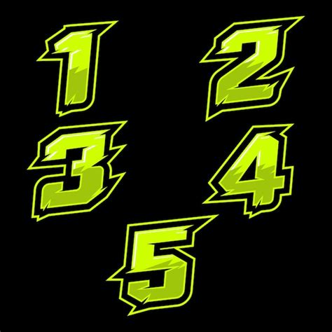 Premium Vector | Racing number design vector