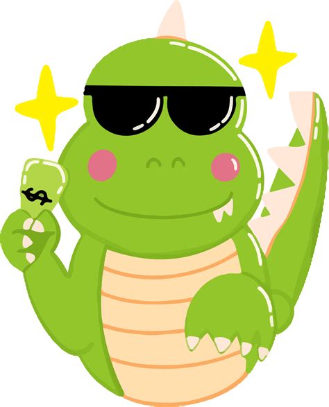 Cute Dino illustration 36418428 PNG