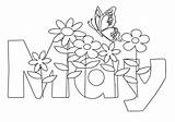 May Flowers Coloring Pages sketch template