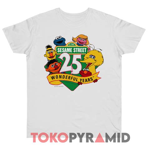 Sesame Street 25th Anniversary Shirt - TokoPyramid