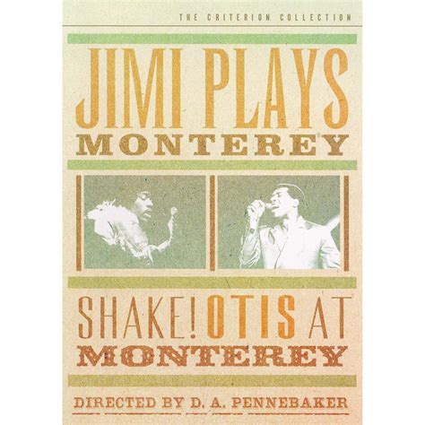 Jimi Plays Monterey/Shake! Otis at Monterey (DVD)(2006) | Monterey pop festival, Monterey ...