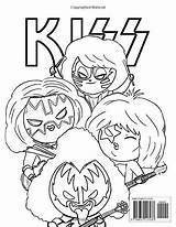 Kiss Rock Band Coloring Pages Sketch Page sketch template