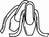 Ballet Shoes coloring Page  ColouringPages sketch template