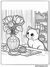 Free Printable Cat Coloring Pages sketch template