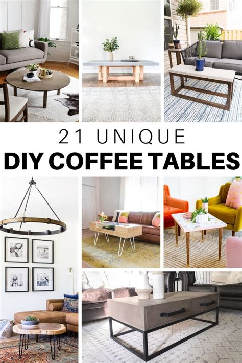 21 Unique DIY Coffee Tables Ideas and Plans – The House of Wood