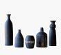 Modern Black Handcrafted Clay Vases - Set of 5 | Pottery Barn