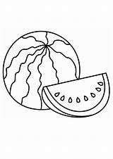 Watermelon Coloring Pages sketch template