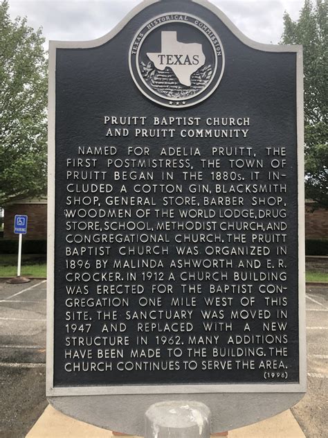 History – Pruitt Baptist Church