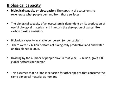 Use this to create a definition for the ecological footprint - ppt download