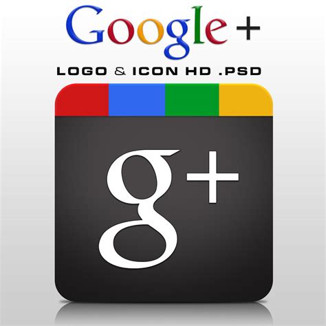 Google+ Logo and Icon HD .PSD by zandog on DeviantArt