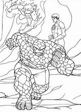 Awesome Fantastic Four Coloring Page  Free Printable Pages sketch template