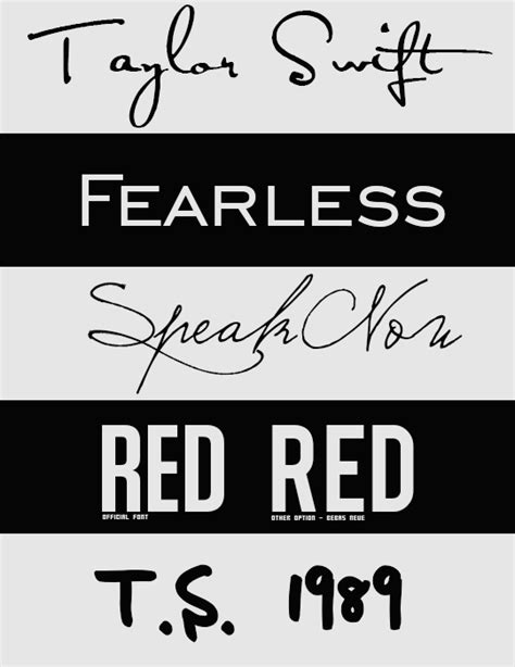 Taylor Swift Fonts by intoxicatedvogue on DeviantArt