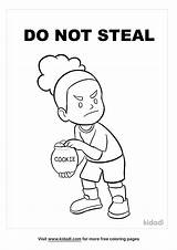 Do Not Steal Coloring Page sketch template