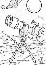 Telescope Coloring Pages sketch template