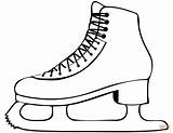 Ice Skate Coloring Page Free Printable  Home sketch template