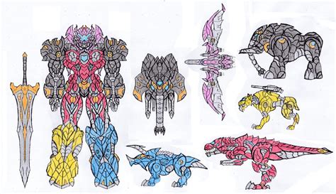 Megazord 2017 Reboot by saramus01 on DeviantArt | Animation art character design, Power rangers ...