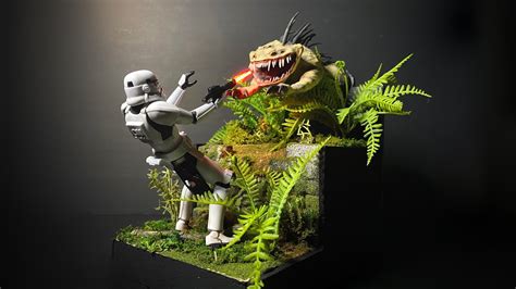 How to Make a Star Wars Jungle Attack Diorama - YouTube