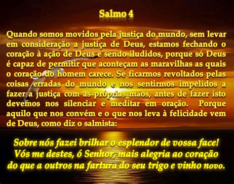 SOMOS DO BEM: Salmo 4