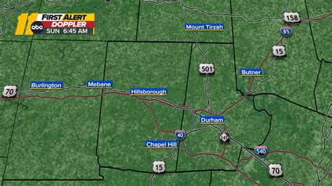 Durham, Orange Doppler Radar Map - ABC11 Raleigh-Durham