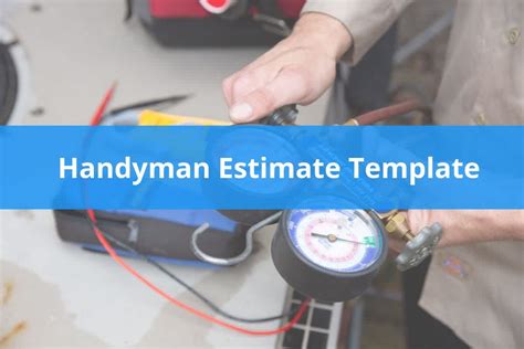 Handyman Estimate Template | Housecall Pro