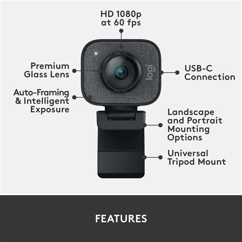 Logitech StreamCam Plus Webcam Graphite 960-001280 - Best Buy