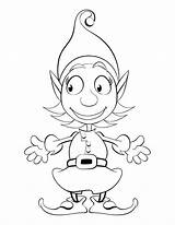 Cute Christmas Elf Coloring Pages At GetDrawings  Free Download sketch template